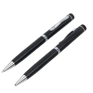 BECOL מכירה לוהטת מט שחור עט רולר יוקרה כדור עט טוויסט מתכת כדורי עט עם לוגו מותאם אישית עבור מתנה