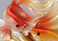 Statue de poisson fengshui coloré, décoration pour la maison, nouvelle collection