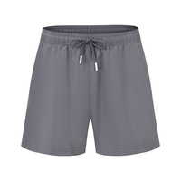 Shark One Plus Luxe Kwaliteit Olijfgroene Effen Patroon Waterdichte Snel Droogende Heren Strandshorts Zomerstrandkleding voor Groothandel