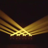 Luz Móvil LED de 120W para Escenario, IP33, 10 Gobos, 8 Colores, DMX512, Activación por Sonido, Control Automático, Regulable, Voltaje Universal