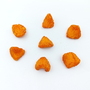 Craquelins de riz croustillants saveur BBQ mexicain, <span class=keywords><strong>snacks</strong></span> triangulaires côtelés pour les distributeurs en gros de produits alimentaires - Product Image 2