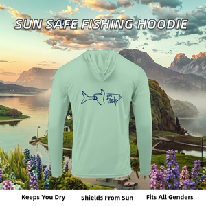 เสื้อฮู้ดตกปลาแขนยาวแบบยูนิเซ็กซ์ ป้องกันแสงแดด UPF50 ผลิตจากโพลีเอสเตอร์ 100% กันน้ำ พิมพ์ลายแบบซับลิเมชั่น - Product Image 2