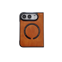 Coque en cuir pour iPhone 18 Ultra compatible, anti-traces de doigts, PC + cuir, avec design professionnel