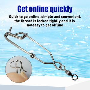 Clips de Acero Inoxidable BST para Líneas de Pesca, Clips de Alta Resistencia para Colgar en Ramas, Flotadores para Pesca de Atún - Product Image 4