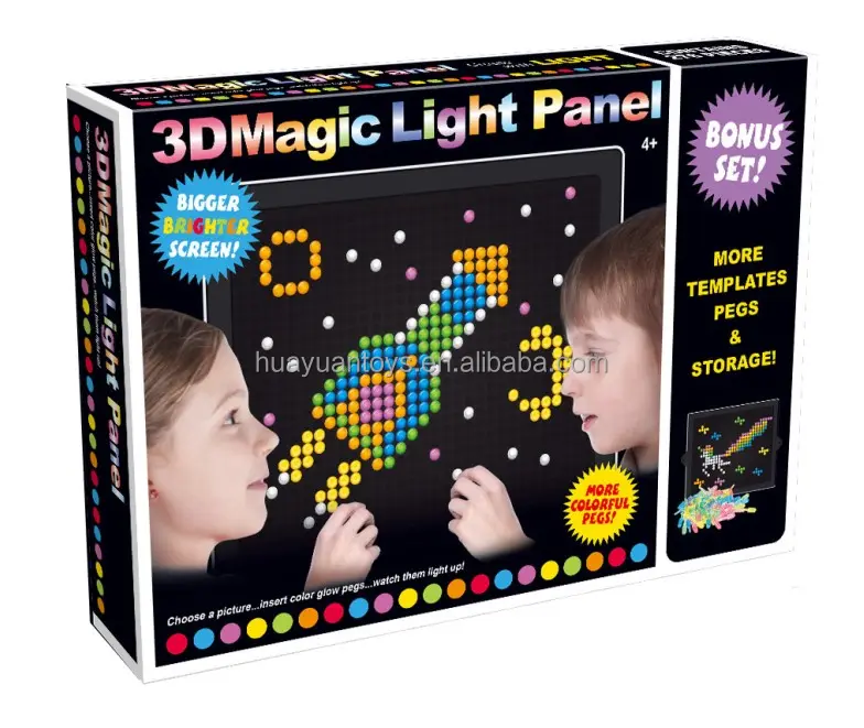 Nouveaux jouets éducatifs 3D lumière Jigsaw Puzzle bricolage jouets 3D panneau de lumière magique kit de bricolage jouets pour enfants