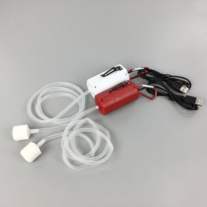 ปั๊มออกซิเจนสำหรับตู้ปลาแบบ USB เงียบพิเศษ พร้อมช่องลมคู่ สำหรับการหมุนเวียนน้ำในตู้ปลา - Product Image 1