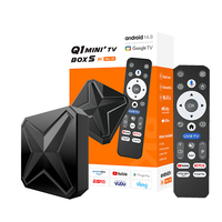 Nouveauté 2025 Q1 Mini+ Boîtier TV RK3518 4K 2 Go de RAM 16 Go de ROM Tvbox Wifi double Android 14 Décodeur Fire Tv Stick Q1 Mini Plus