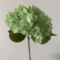 Hydrangeas artificiels réalistes en gros L-205 pour arrangements de mariage, hydrangeas artificiels au toucher réel