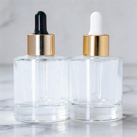 Bouteille compte-gouttes en verre personnalisée avec logo imprimé, capacité de 5 à 100 ml, rechargeable, pour sérum, huile essentielle, parfum, mascara, perruques, emballage