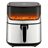 Friteuse à air 6,5L 7,5L Grande capacité Friteuse à air sans huile Contrôle numérique de la température Friteuse à air pour une cuisine saine