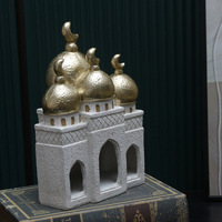 Ornements de Noël en résine pour la maison et le bureau, motif château, mouton et étoile, style moderne et simple, cadeau personnel pour l'Aïd al-Adha du Moyen-Orient