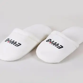 Zapatillas de baño desechables para Spa y Hotel, personalizadas, baratas, con Logo bordado