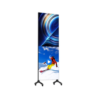 Afficheur publicitaire LED HD P2.5 1mx2m, série 1m, pliable haut-bas, portable, sur pied