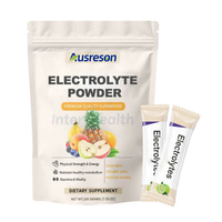 Poudre de boisson d'hydratation électrolytique et d'acides aminés Ausreson, sans sucre, supplément sportif, marque privée, mélange de poudre d'électrolytes céto