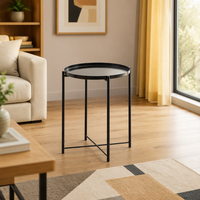 Table latérale nordique colorée, Table basse, moderne, japonaise, en métal, pour la maison, colorée