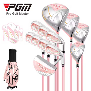 Ensemble de clubs de <span class=keywords><strong>golf</strong></span> pour femmes PGM LTG074, droitier, haut de gamme, à fort rebond, en titane, avec poignée en caoutchouc, ensemble complet - Product Image 1