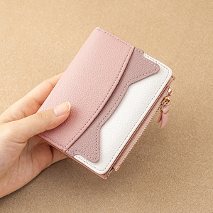 New Design Custom Logo PU Leather Card Holder Coin Purse Slim Luxury <b>Ladies</b> Purse <b>Wallet</b> Cardholder Clip for Women - Product Image 5