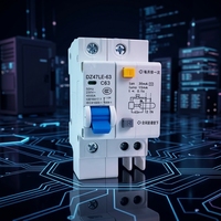 Interruptor Automático Miniatura JUNW DZ47 MCB, Montaje en Riel DIN, Tipo C, Indicador Visible de Disparo, Control de Energía Industrial y Doméstico, PA66, 6kA