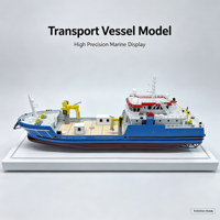 Maquette de navire de transport offshore pour hall d'exposition et vitrine de salon professionnel