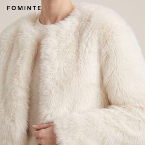 <span class=keywords><strong>Manteau</strong></span> d'hiver de luxe pour <span class=keywords><strong>femme</strong></span> en fausse fourrure d'agneau, à manches longues, doux et moelleux, chaud et décontracté, style mode, vente en gros OEM ODM - Product Image 4