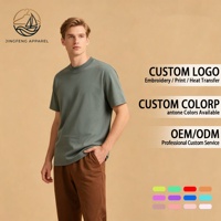 T-shirt épais 350 GSM en coton compact architectural 100 %, personnalisable avec logo, très résistant
