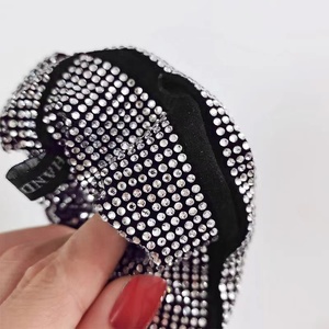 Chouchous à cheveux en diamant brillant de luxe, Tiel élastique, support de queue de cheval, ensemble de pinces à cheveux en strass - Product Image 4