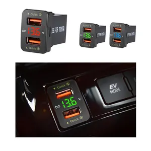 工厂用电压表汽车Usb充电器最佳智能手机配件5V 4.2A 24v汽车充电器