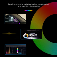 Altavoz LED 4D Giratorio con Luz Ambiental de 64 Colores para Mercedes-Benz Clase S W222 2014-2020, Mejora del Interior