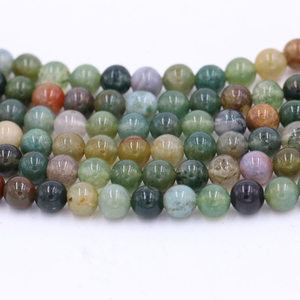보석 만들기 8mm 도매 비즈 천연 돌 비즈 인도 마노 돌 비즈 - Product Image 4