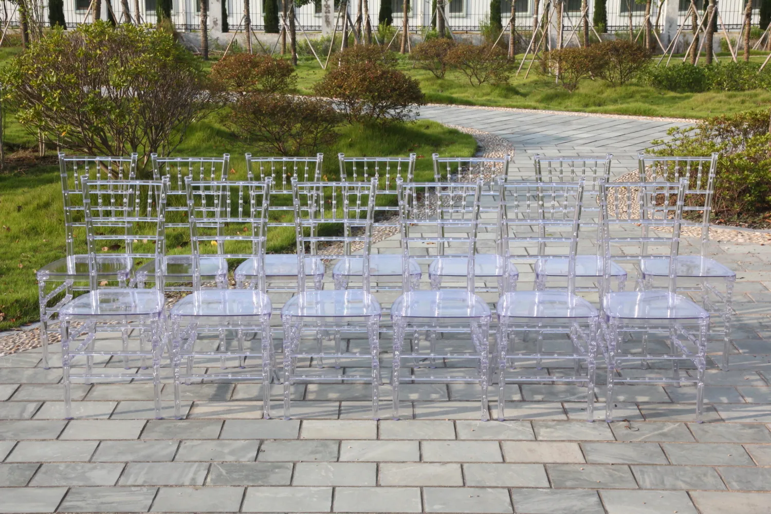 Clear Plastic Resin Chiavari Tiffany Transparent Chairs For Wedding Events Banquet Catering Party
