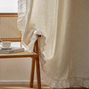 <span class=keywords><strong>ผ้า</strong></span>ม่านโปร่งแสงสไตล์โบโฮ ไดรุย ขอบลูกไม้สีขาว <span class=keywords><strong>ผ้า</strong></span>ลินินเทียม ป้องกันแสง สำหรับห้องนอน ห้องนั่งเล่น - Product Image 2