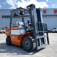 Sortie d'usine Wangong CP35 Euro5 EPA Chariot élévateur diesel 3 tonnes Moteur Weichai à combustion interne Terrain accidenté