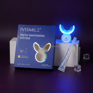 Kit Sbiancante per Denti con Timer Intelligente Rosso-Blu, 32 LED, Ricarica Magnetica Wireless, Approvato CE/CPSR/SGS, con Penna Gel da 25 ml <span class=keywords><strong>Pro</strong></span> - Product Image 3