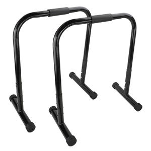 Barre de poussée, barres parallèles de calisthenics robustes en acier de 14 pouces de haut pour L-Sit, Dips - Product Image 1