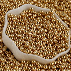 2mm 4mm 7mm 10mm 14mm 光沢のある金色の丸いシュガービーズ、ベーカリーデコレーション用 - Product Image 2