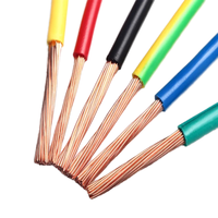 PVC-isoliertes Kupferkern-Litzendrahtkabel 2,5mm² 4mm² 6mm² 450V/750V 100m Heizflexkabel für Elektrowerkzeuge Schweißleitung