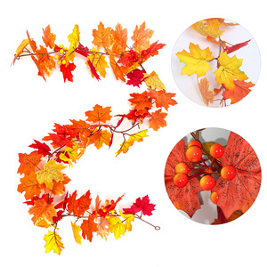 Artificial Maple Vine Plant Rattan <b>Wall</b> Hanging For Christmas Wedding Home <b>Decoration</b> Props Wholesale - Product Image 4