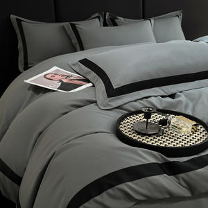 <span class=keywords><strong>Parure</strong></span> <span class=keywords><strong>de</strong></span> <span class=keywords><strong>lit</strong></span> <span class=keywords><strong>de</strong></span> luxe en lin brodé, housse <span class=keywords><strong>de</strong></span> couette et draps <span class=keywords><strong>de</strong></span> <span class=keywords><strong>lit</strong></span> d'hôtel, 100% coton, vente en gros à prix réduit - Product Image 5