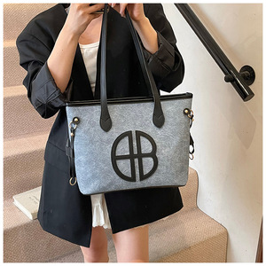 Sacs fourre-tout en toile style rétro pour femmes, avec fermeture éclair, pour toutes les saisons, commande en gros RTS - Product Image 1