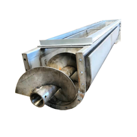 Transportador de Tornillo Refrigerado por Agua para Materiales de Alta Temperatura, Transportador de Tornillo de Enfriamiento Continuo