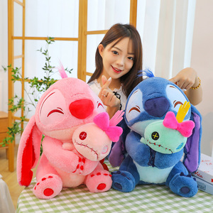 Peluche en peluche bleue et rose à motifs de dessins animés en gros, décoration de chambre, peluche de <span class=keywords><strong>confort</strong></span> pour bébé, porte-clés, cadeau d'anniversaire, jouet en peluche - Product Image 3