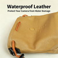 Sac pour appareil photo numérique étanche de style rétro, pochette à cordon réglable pour objectif, étui de rangement pour appareils photo reflex numériques