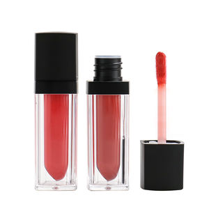 Brillant à Lèvres Transparent Brillant et Brillant à Lèvres Scintillant Végétalien avec Boîtes d'Emballage Carrées Noires en Gros Marque Privée - Product Image 5