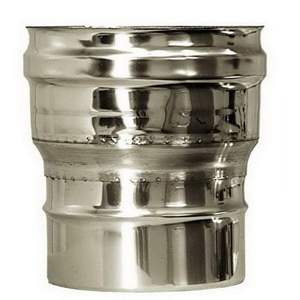 Adaptador de tubería de combustión de acero inoxidable con aislamiento de doble pared, aire 160/180 de, categoría de producto, accesorios de tubería - Product Image 1