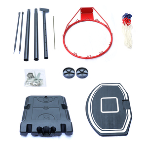 Support de panier de basket-ball extérieur portable à hauteur réglable avec panneau arrière en verre trempé cerceau de basket-ball professionnel vente en gros - Product Image 4
