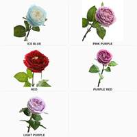 Roses artificielles Premium Real Touch Austin, aspect naturel, effet hydratant, pour mariage, décoration intérieure, vente en gros