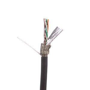 Cable <span class=keywords><strong>CAT5e</strong></span> <span class=keywords><strong>SF</strong></span>/<span class=keywords><strong>UTP</strong></span> de Doble Blindaje, 24AWG, Cobre Puro, PVC, para Redes Industriales, Fabricación OEM/ODM - Product Image 1