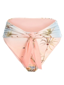 JSN9203854 Fournisseur de maillots de bain Maillot de bain imprimé vintage Ensemble de bikini à manches bouffantes avec caftan Vêtements de plage - Product Image 5