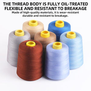 Fil à coudre 402 en polyester 100 %, haute ténacité, teint, <span class=keywords><strong>grand</strong></span> rouleau <span class=keywords><strong>de</strong></span> 8000 yards, pour la couture domestique et artisanale, disponible en plusieurs couleurs, vente directe - Product Image 2