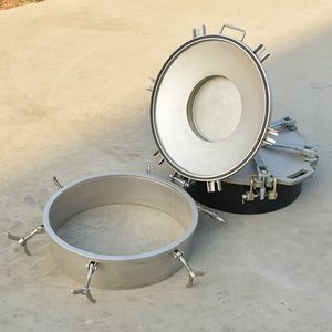 Couvercle de manhole électrique à ouverture rapide en acier inoxydable avec structure de sécurité haute température HUATE SYMC-1 450/500 - Product Image 2